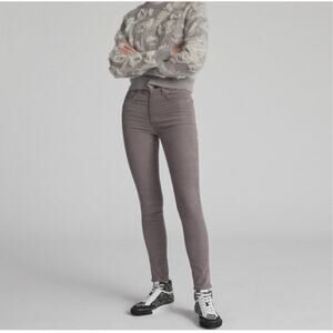 Rag & Bone High Rise Skinny Cordroys in Gray Nickle Size 27